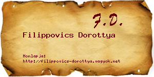 Filippovics Dorottya névjegykártya